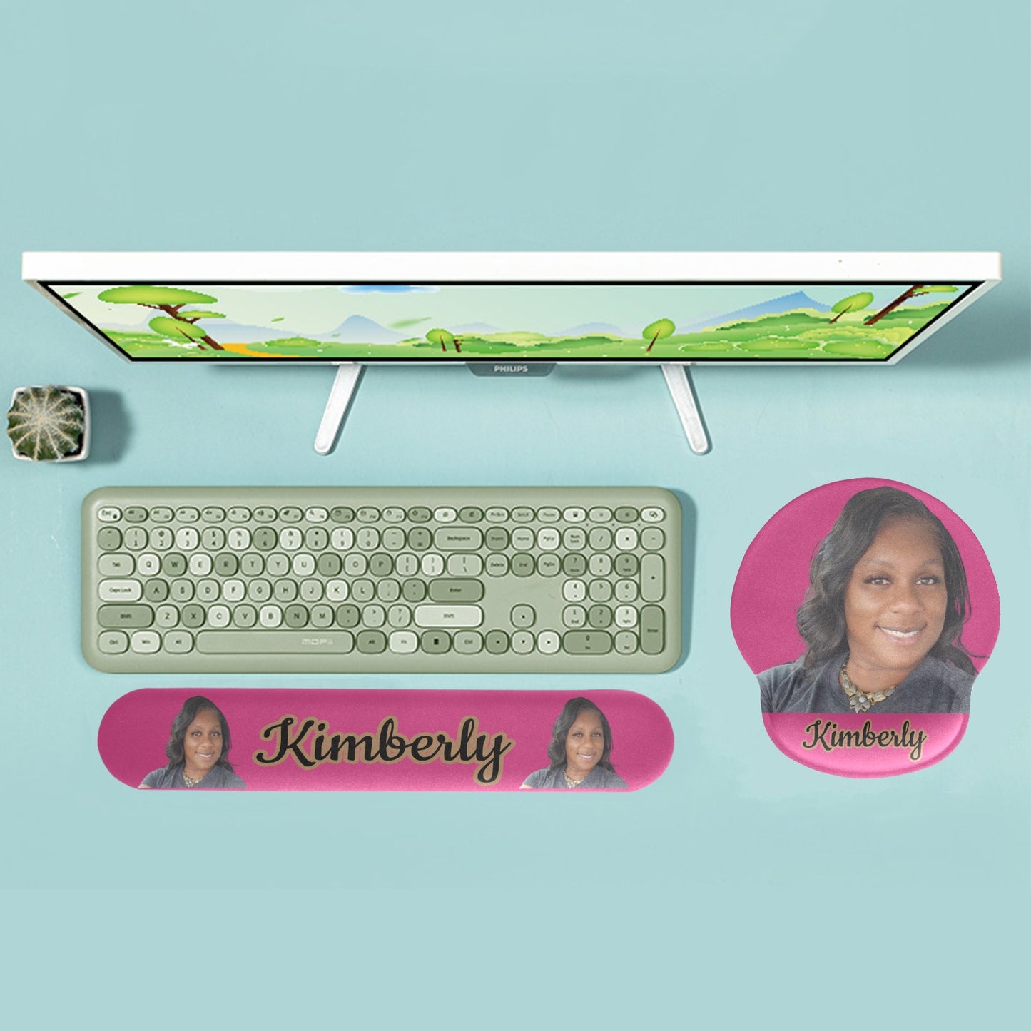 Mouse Pad with Keyboard Arm Rest